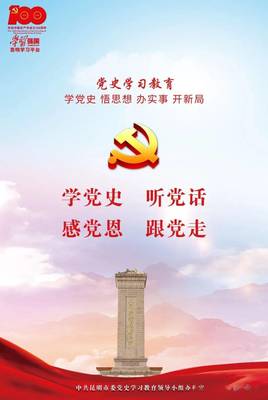 黨史學習教育宣傳海報